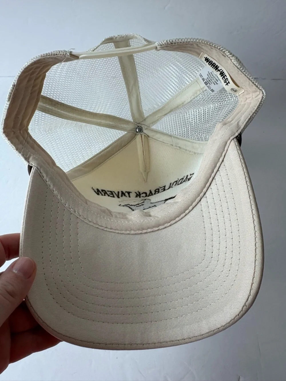 NWOT Anthropologie Worn/West Saddleback Tavern Trucker Hat